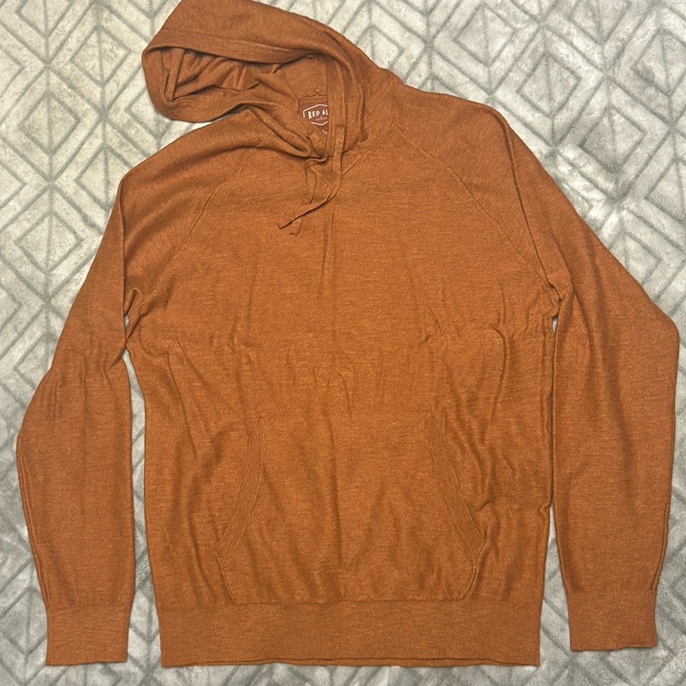 Men’s large orange sweater